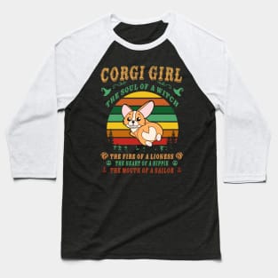 Corgi Girl - Witch - Lioness - Hippie - Sailor (85) Baseball T-Shirt